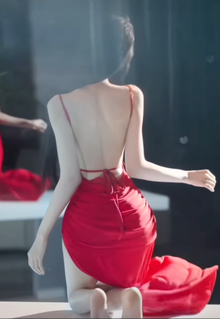 上次请我的奶茶我没喝是我太装了，我现在口渴了已老实求代付 #御姐 #女朋友 #红裙 #腿精